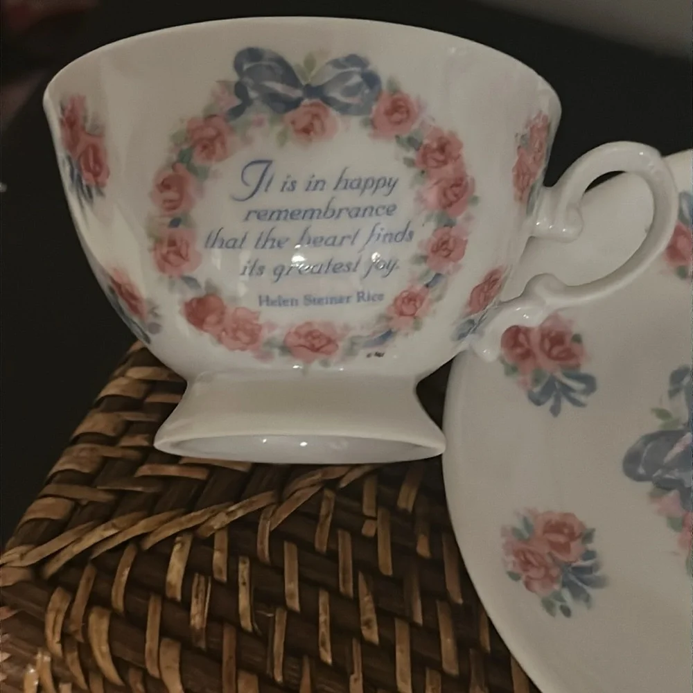 Helen Steiner Rice Tradition of Inspiration floral Tea Cup & Saucer